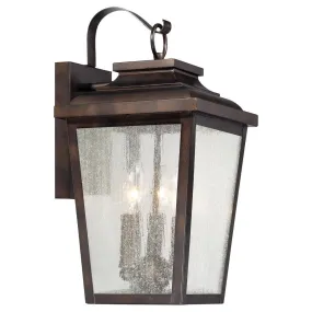 Irvington Manor 17 in. 3 Lights Outdoor Wall Lantern Bronze Finish