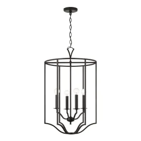 Jaymes 4-Light Foyer Pendant in Old Bronze