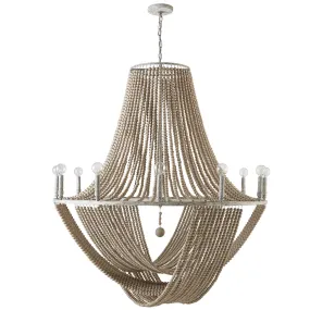 KAYLA 12 LIGHT CHANDELIER, MYSTIC SAND