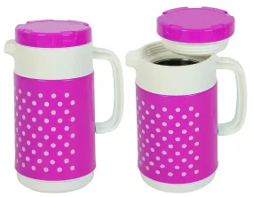 Kuber Industries 2 Pieces Insulated Orchid Tuff Jug Flask 1500 ML (Pink) -CTLTC12364, Standard