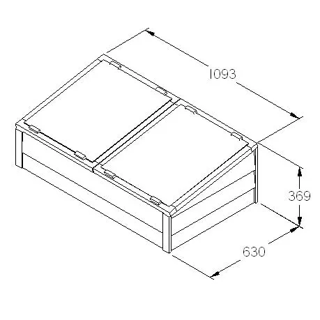 Large Wooden Overlap Cold Frame