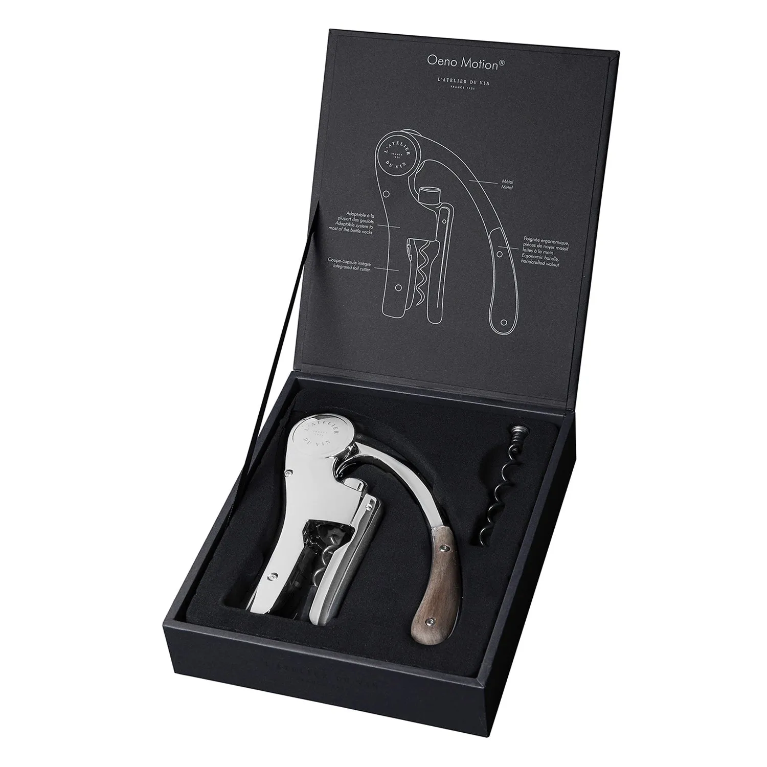 L'Atelier du Vin Silver Oeno Motion Corkscrew