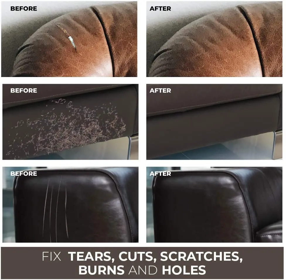 Leather Repair Kits for Couches Brown