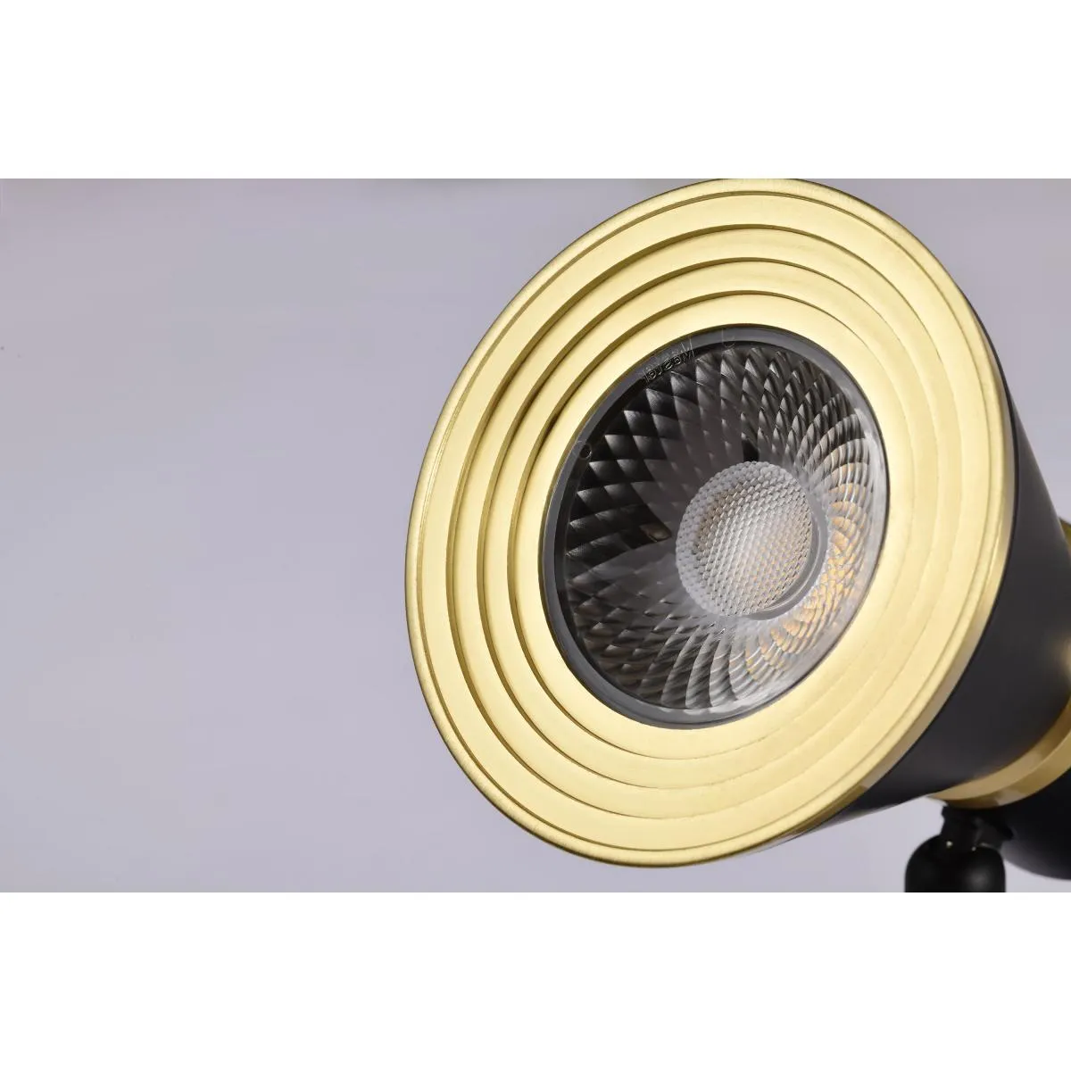 LED Cinch Halo Track Head 12W 1000 Lumens 3000K, 24°, Black and Brass