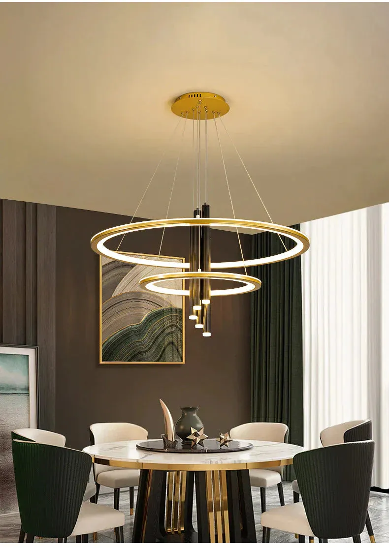 Luxury Nordic Ring Chandeliers Are Modern and Simple