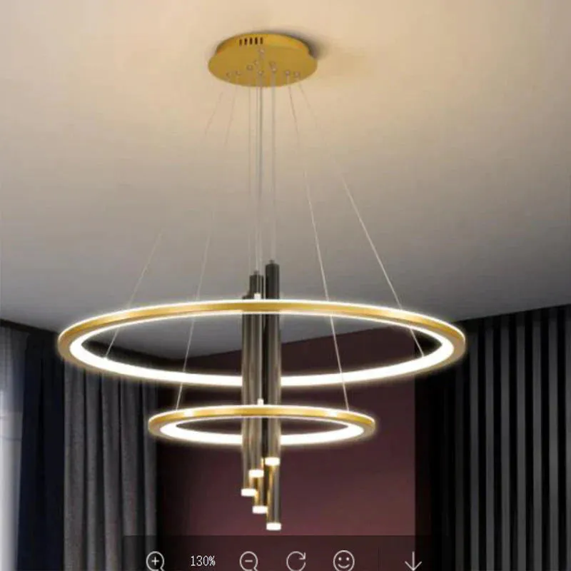 Luxury Nordic Ring Chandeliers Are Modern and Simple