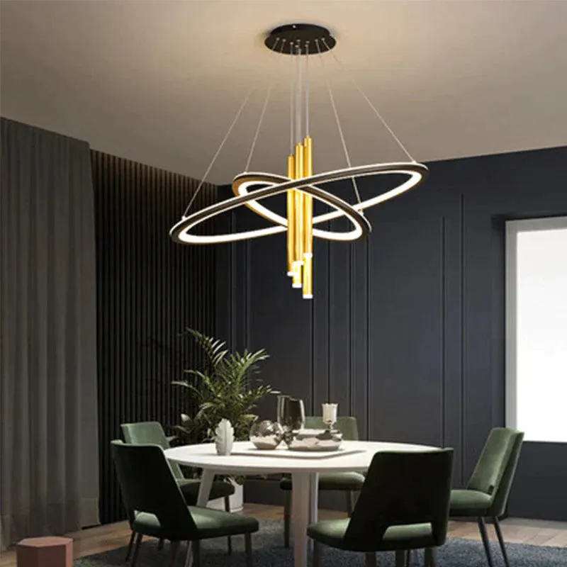 Luxury Nordic Ring Chandeliers Are Modern and Simple