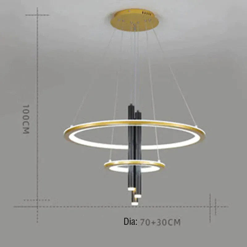 Luxury Nordic Ring Chandeliers Are Modern and Simple