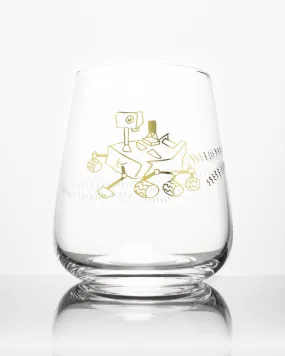 Mars Rover Perseverence Wine Glass