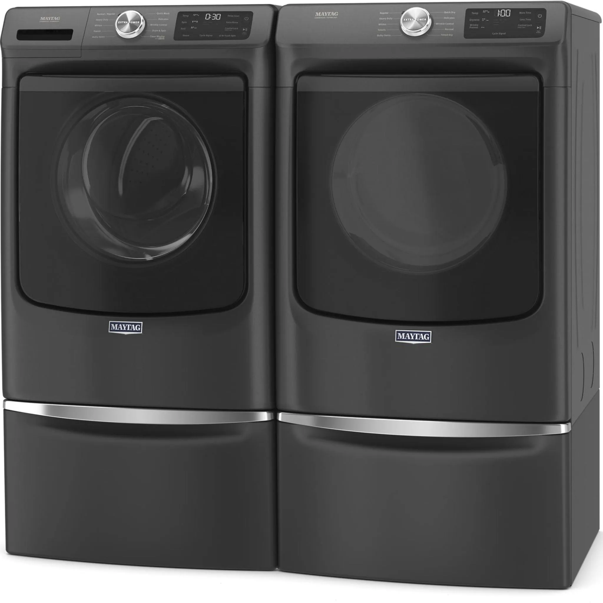 Maytag Natural Gas Dryer (MGD5630MBK) - Volcano Black