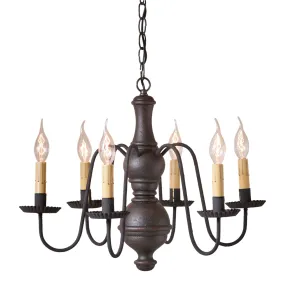 Medium Chesterfield Chandelier in Americana Black