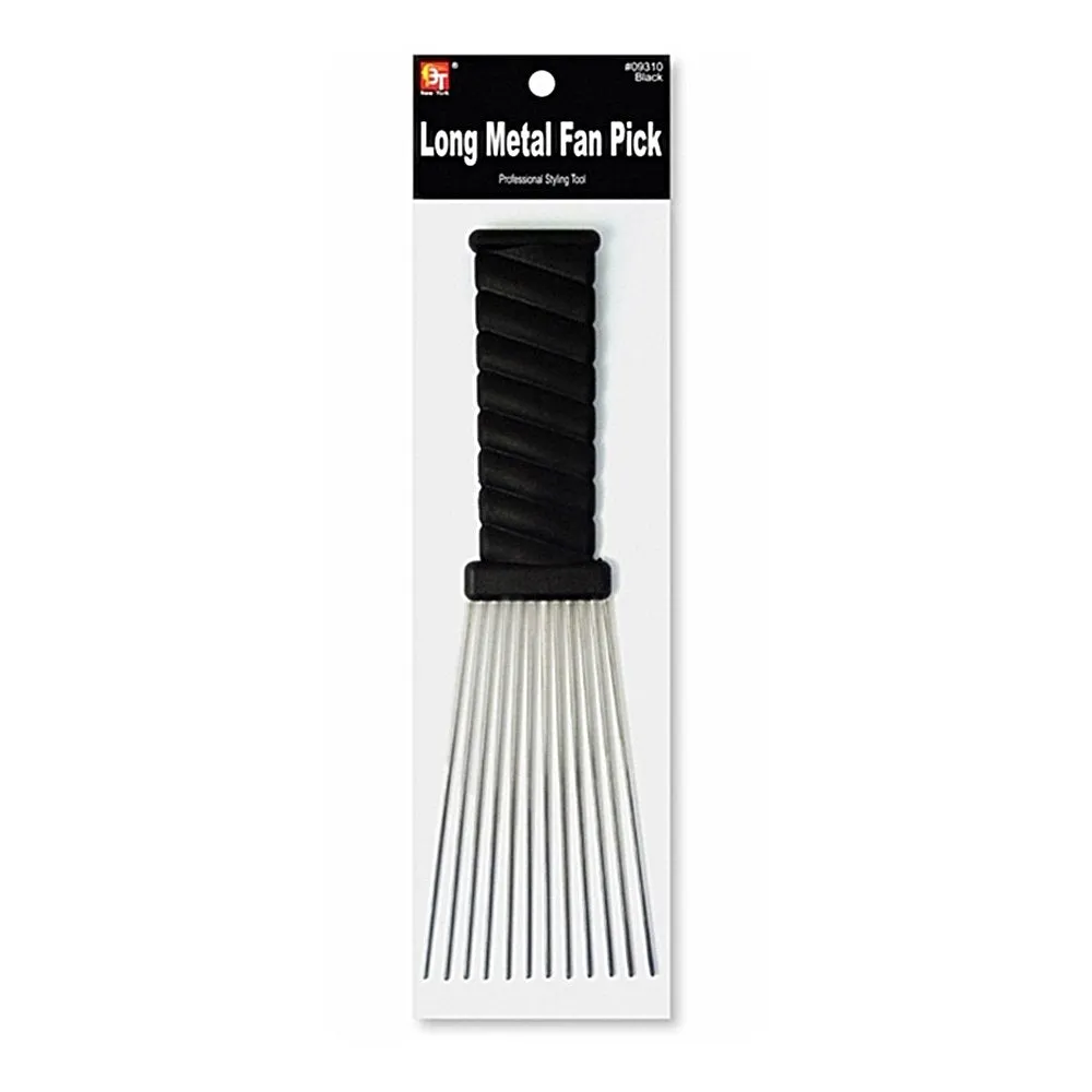 METAL FAN PICK LONG (BLACK)