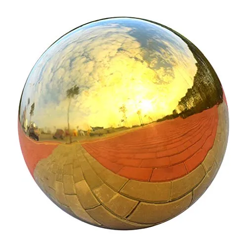 MILAAN 304 Stainless Hollow BMILAAN l Seamless Mirror BMILAAN l Sphere Home Garden Gold 180mm (60023440MLN)