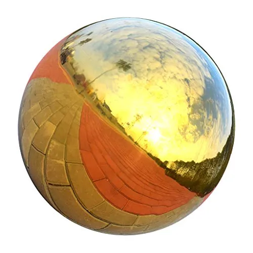 MILAAN 304 Stainless Hollow BMILAAN l Seamless Mirror BMILAAN l Sphere Home Garden Gold 180mm (60023440MLN)