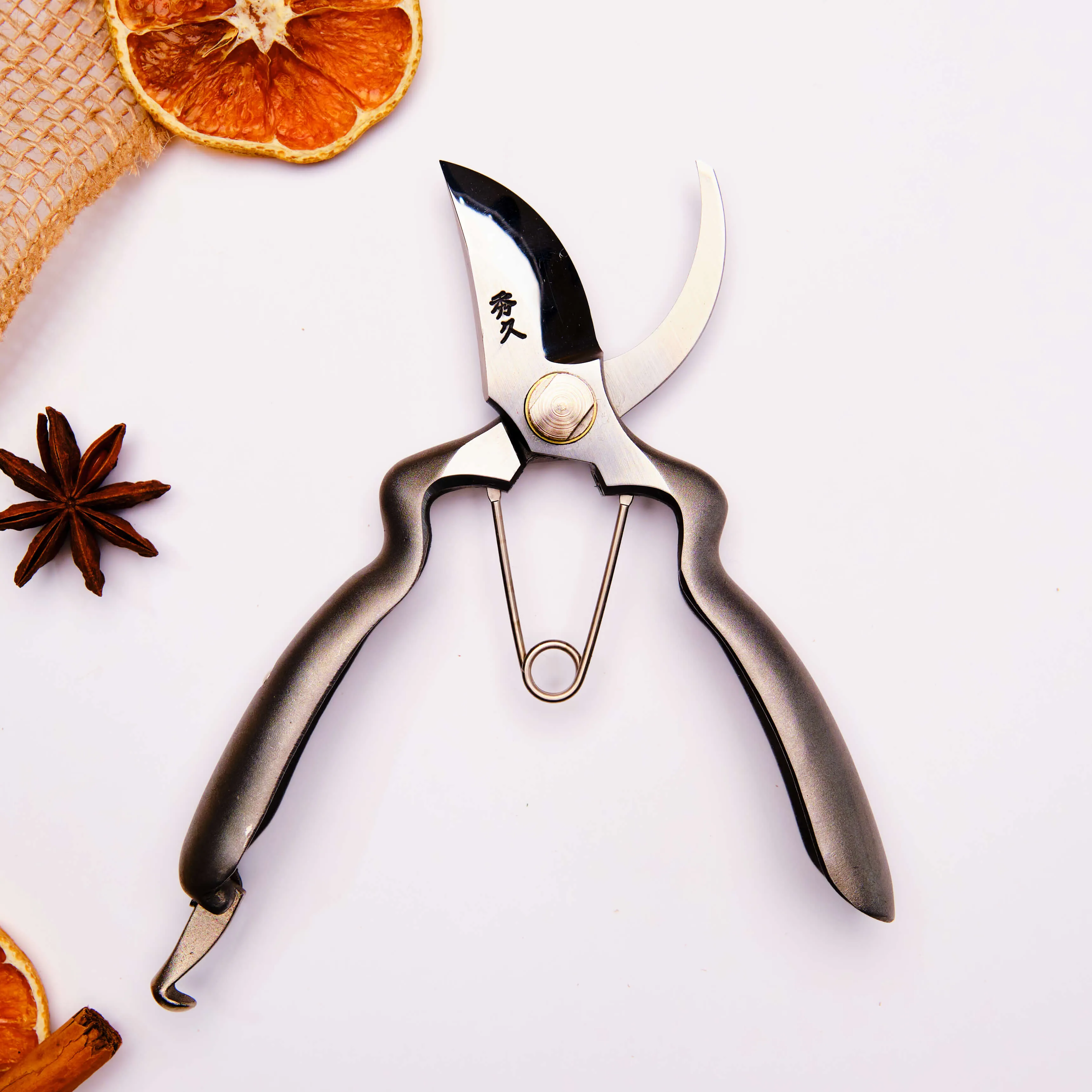 Mini Handmade Stainless Steel Secateurs - 165mm - Large Handle