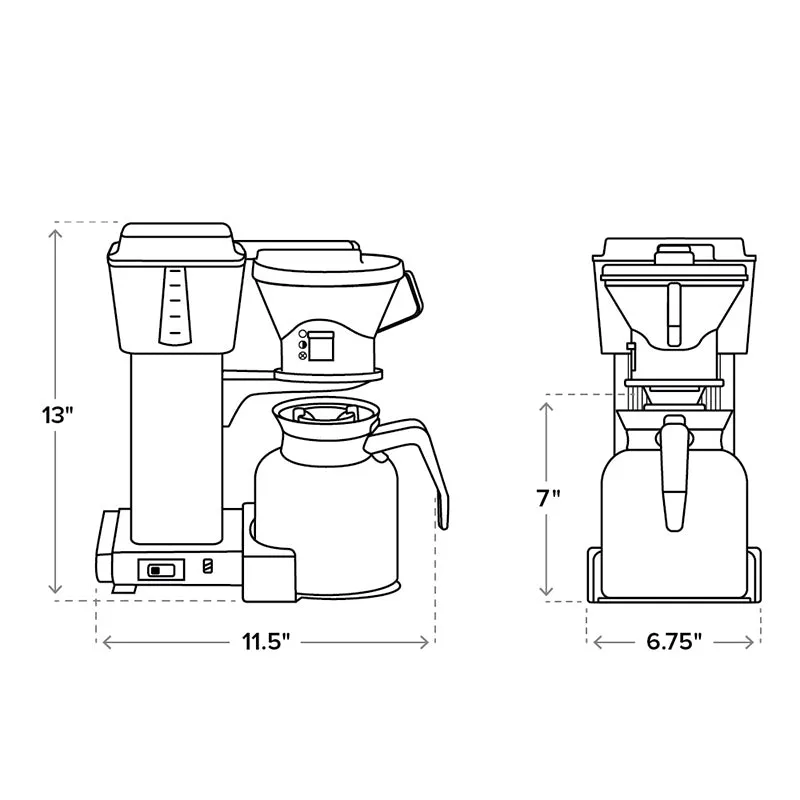 Moccamaster KBTS Thermal Carafe Coffee Maker