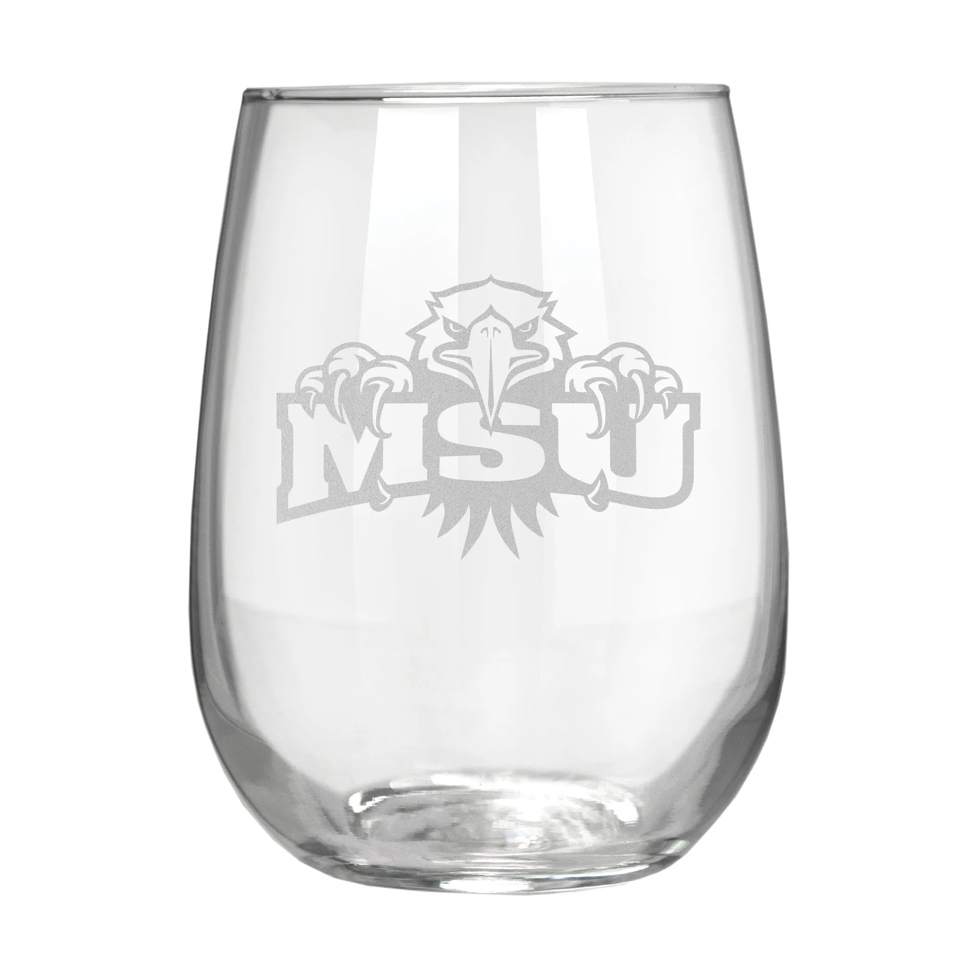 Morehead State Eagles 17 oz. Stemless Wine Glass