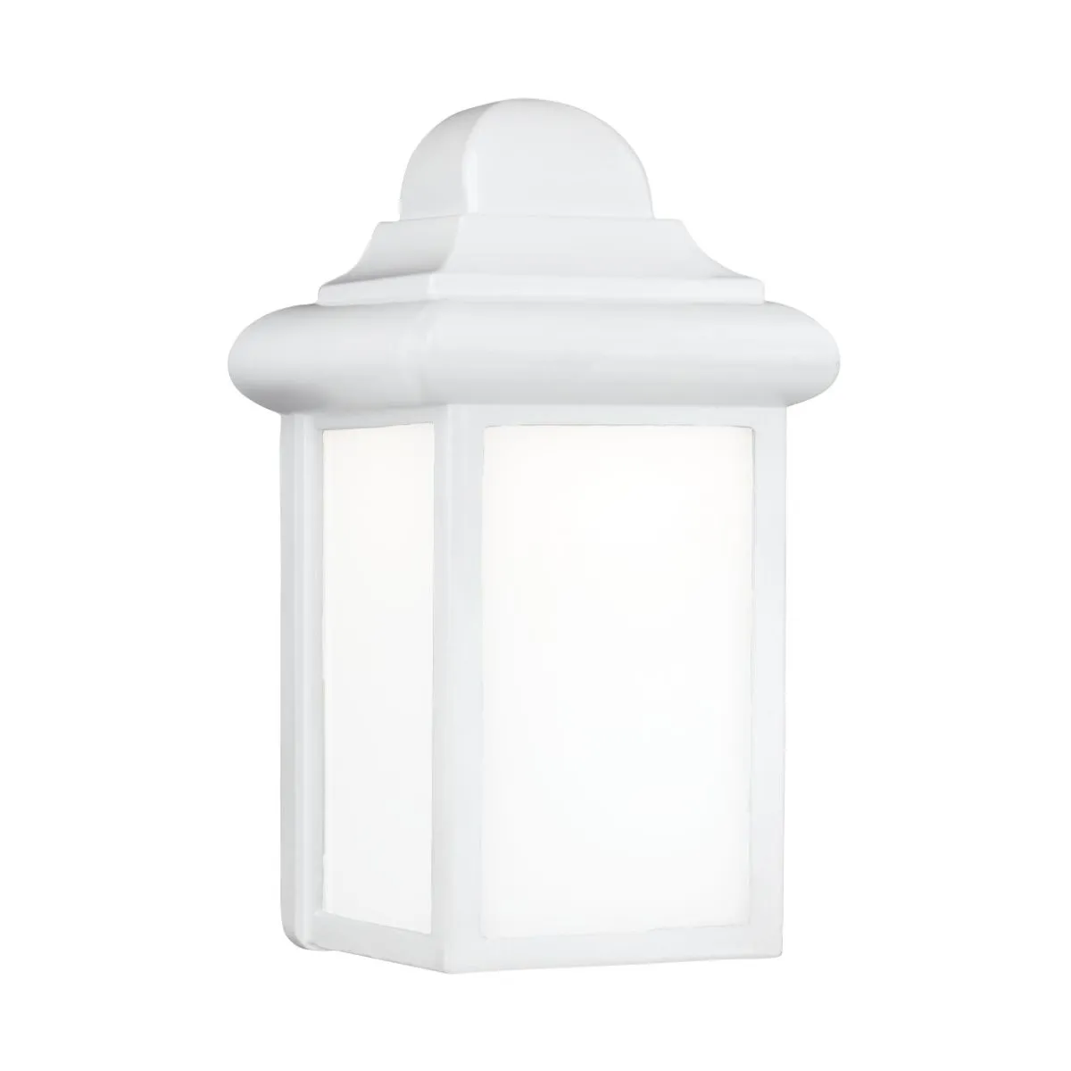 Mullberry Hill 9 In. LED Outdoor Wall Light White Finish