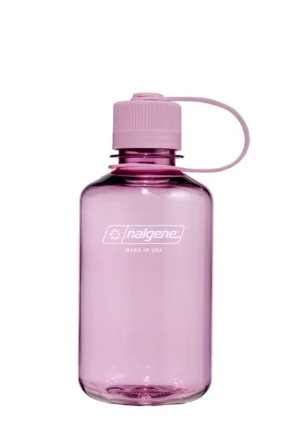 Nalgene Narrow Mouth 16oz Tritan Plastic Water Bottle, 16 Ounce Bottle