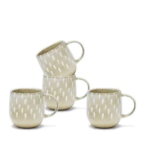 Naoko Mugs 380mL - Set of 4 - Biscuit