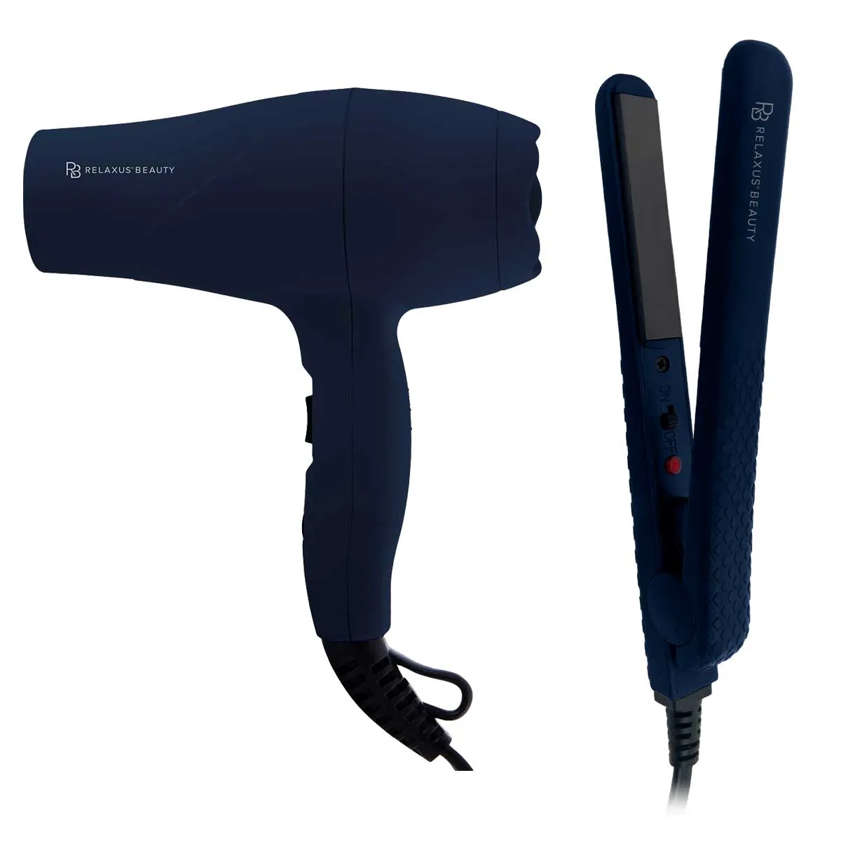 Oxford Blue Mini Blow Dryer & Hair Straightener