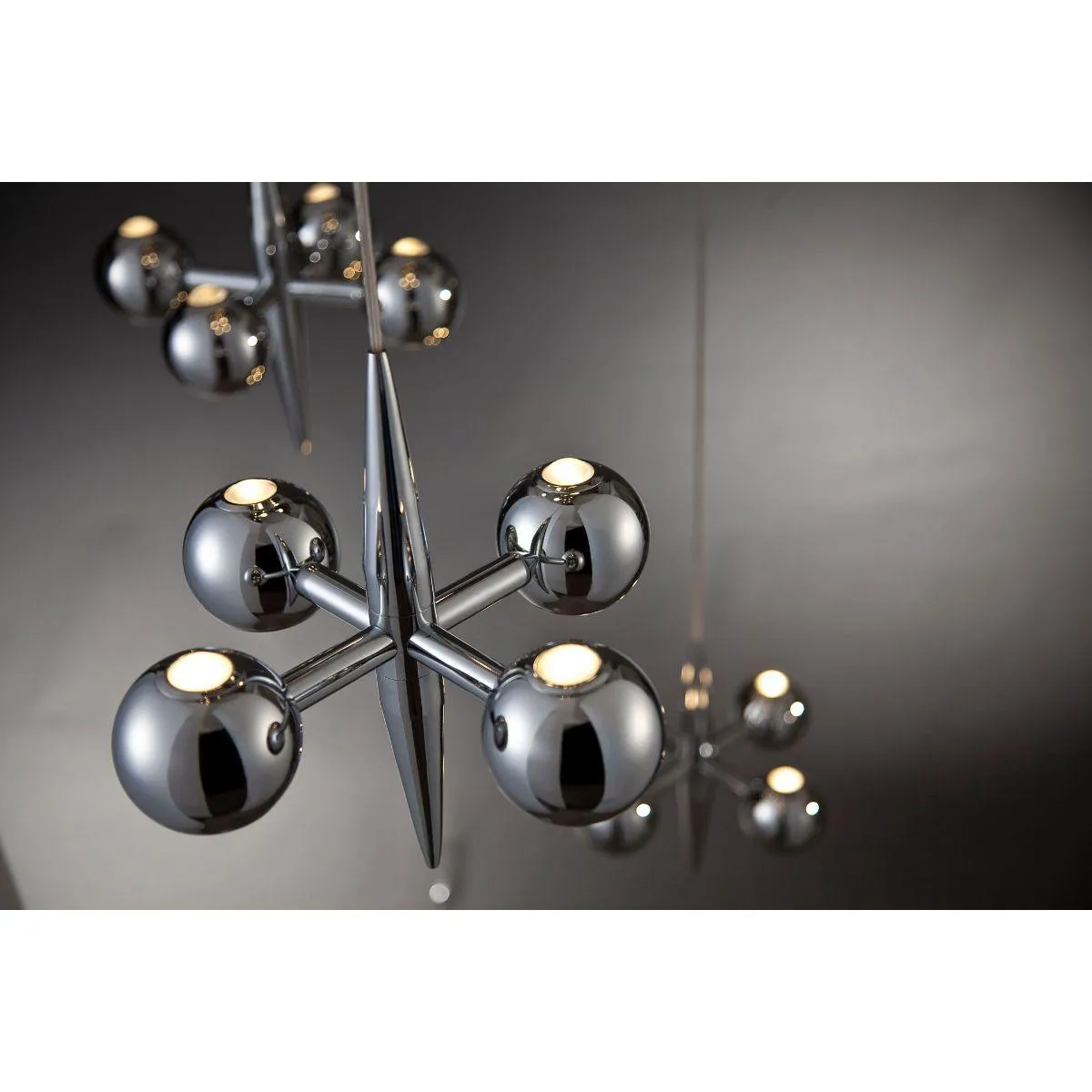 Pearla 40 in. 36 Lights LED Chandelier Chrome Finish