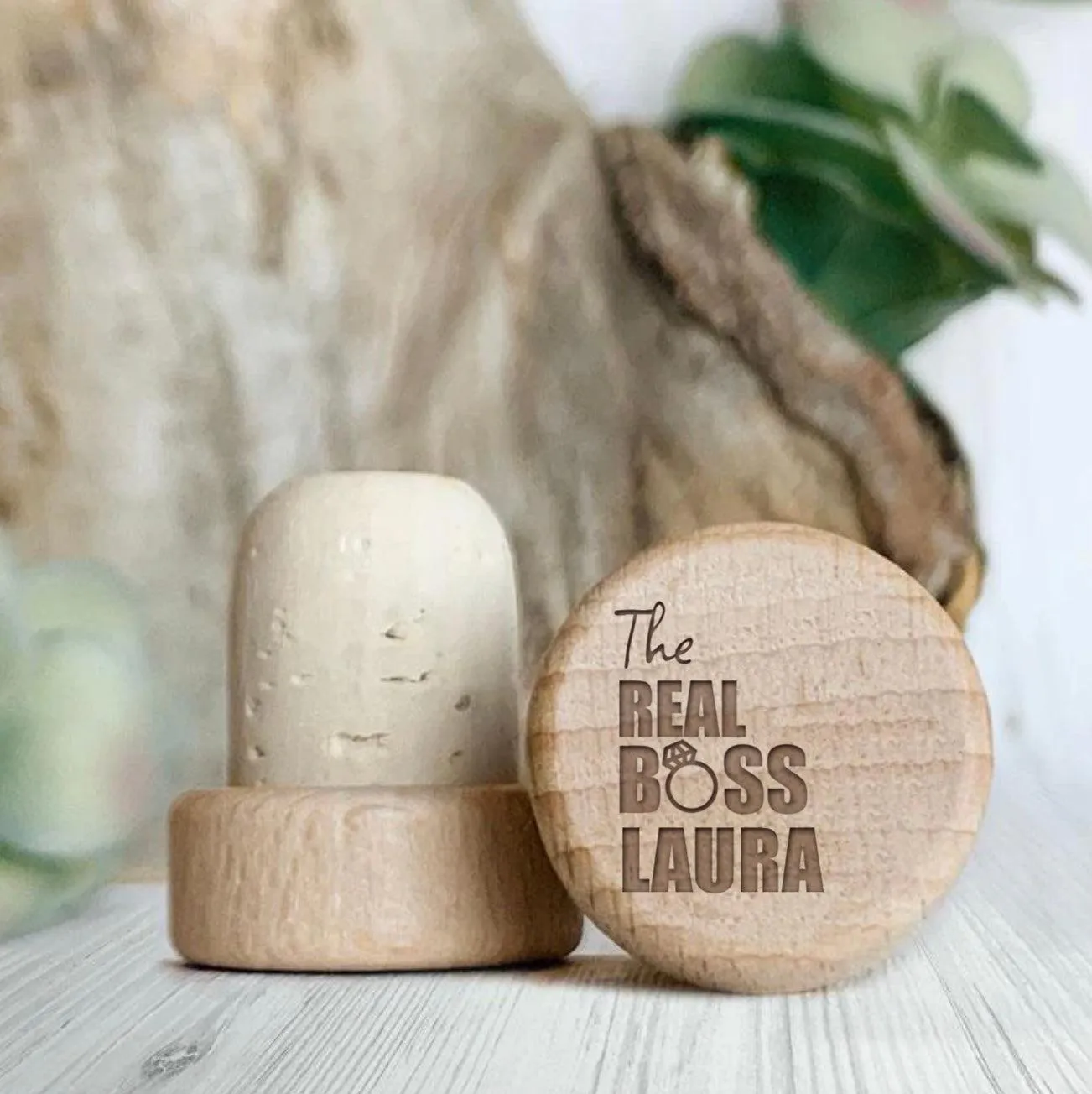 Personalized Wine Cork Stoppers - Couples Designs