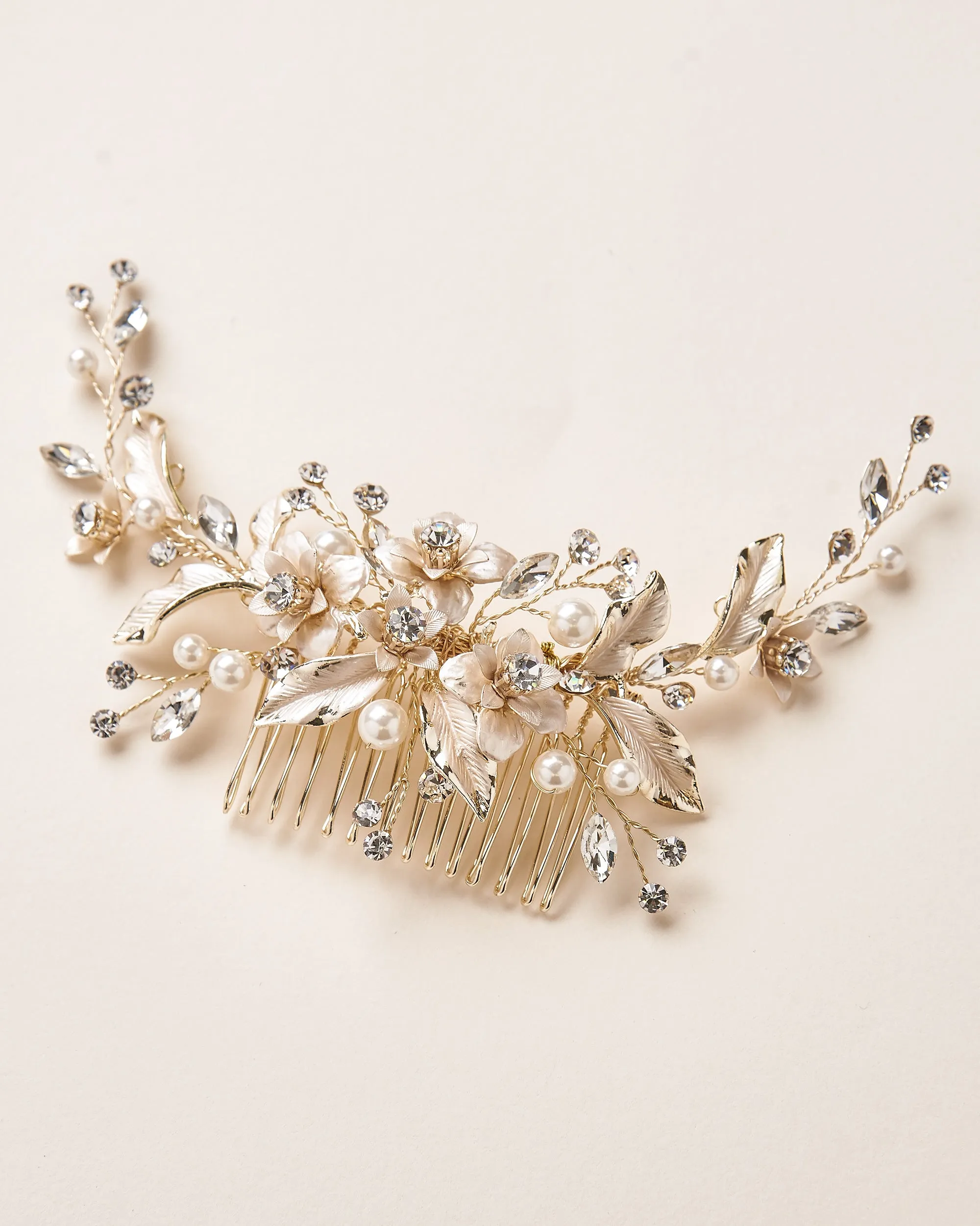 Petite Pearl & Floral Headpiece