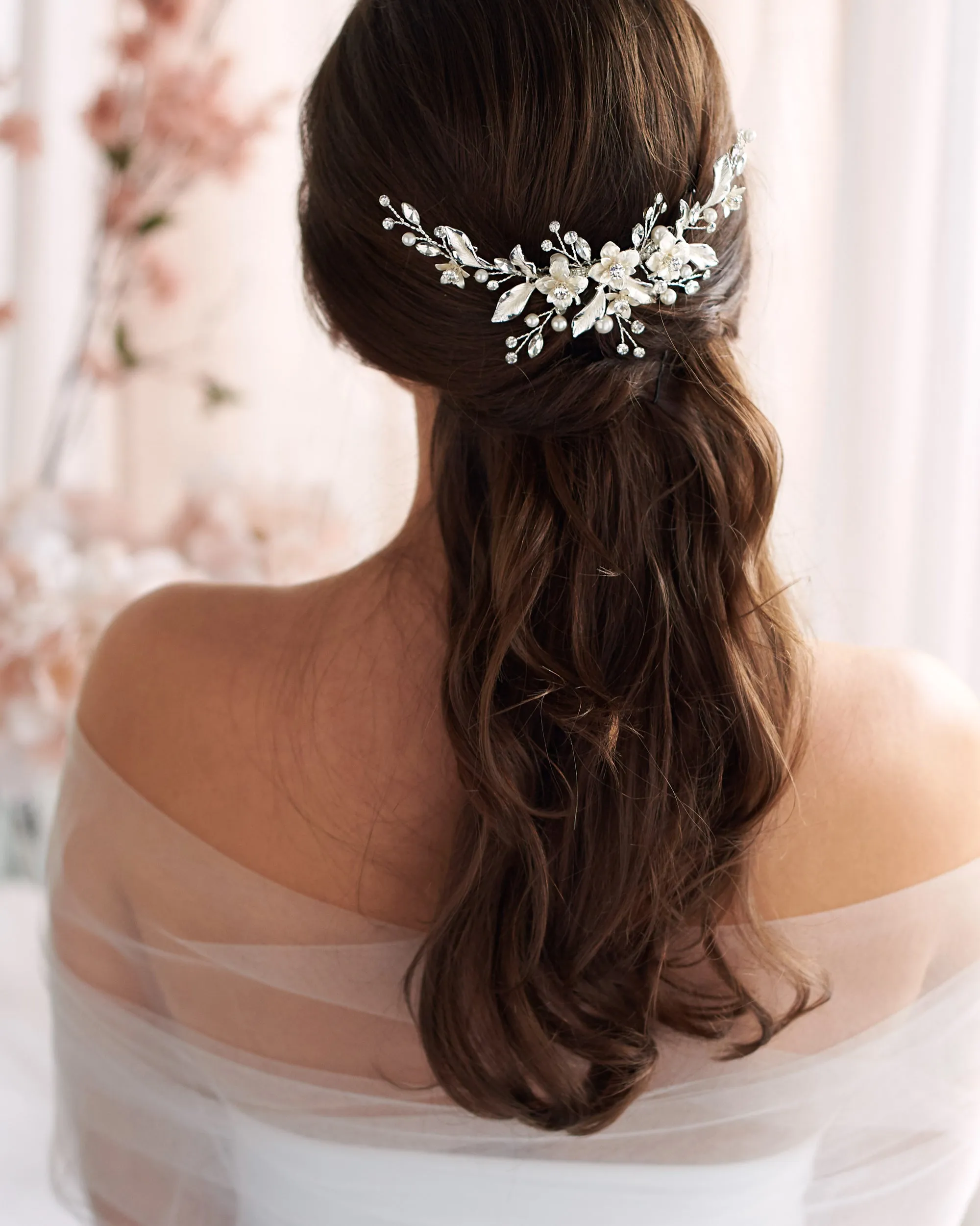 Petite Pearl & Floral Headpiece