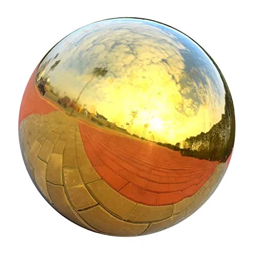 Pinakine® 304 Stainless Hollow Ball Seamless Mirror Ball Sphere Home Garden Deco 80Mm|60023433PNKL