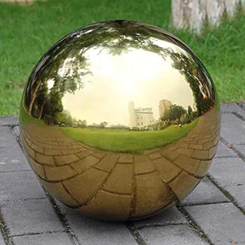 Pinakine® 304 Stainless Hollow Ball Seamless Mirror Ball Sphere Home Garden Deco 80Mm|60023433PNKL