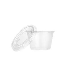 Premium Plastic Portion Cup w/Lid