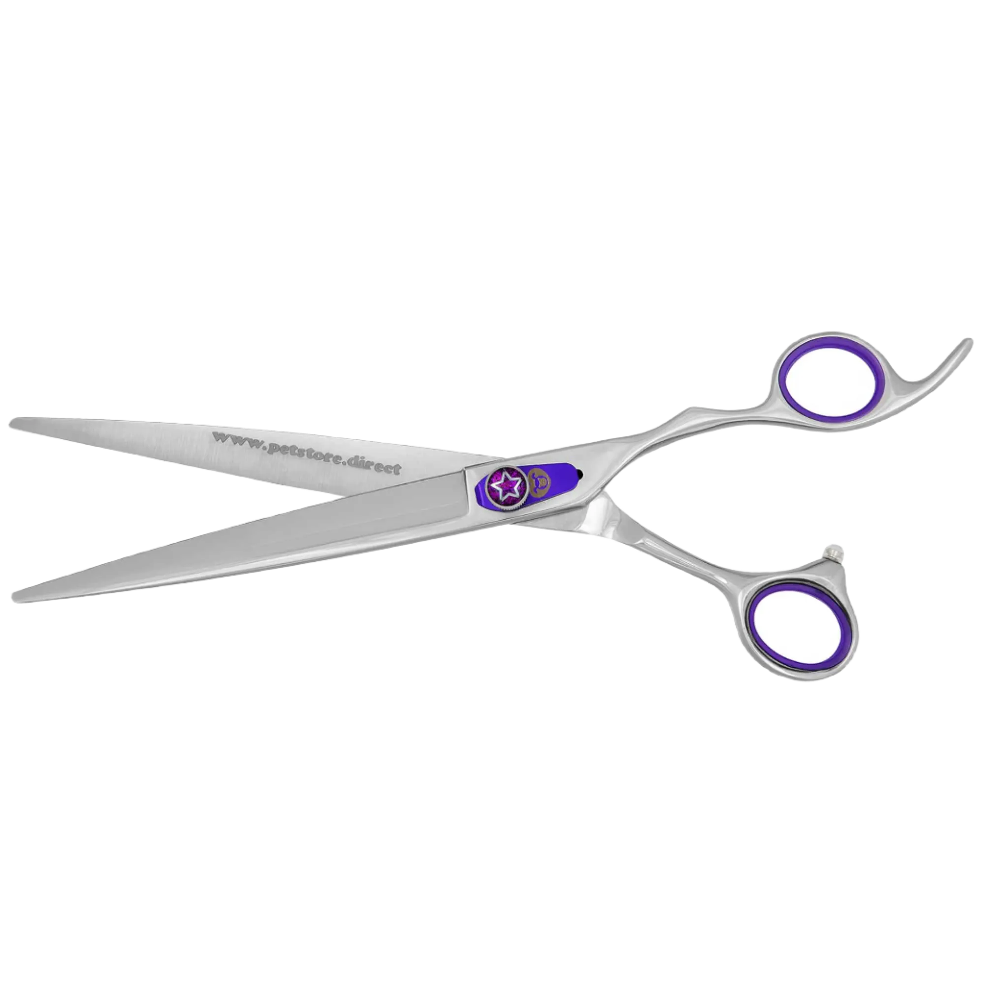 Purple 4 Grooming Shear Set in a Case by PetStore.Direct