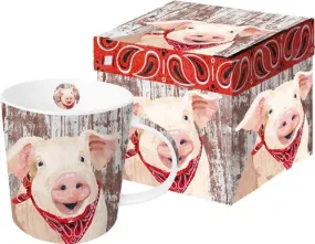 "Charlotte" Pig Coffee Mug with Gift Box