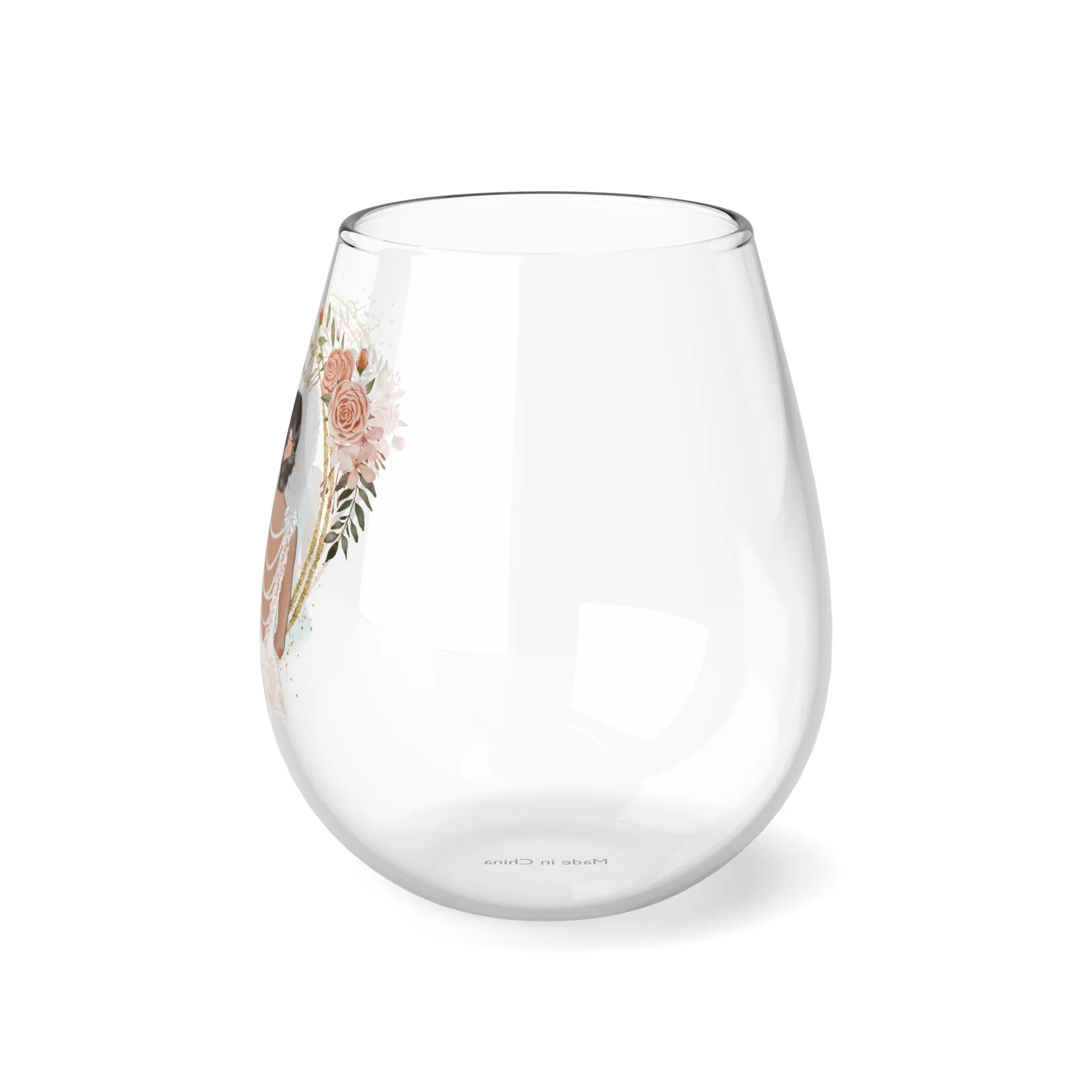 "Will you be my Bridesmaid" ? Stemless Wine Glass, 11.75oz