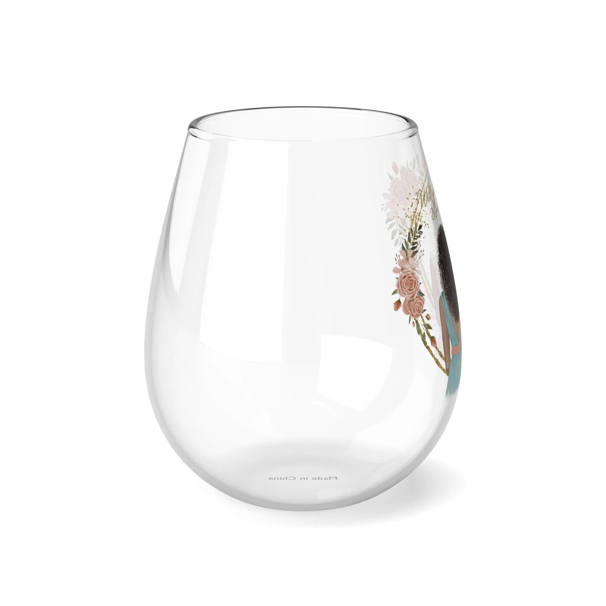 "Will you be my Bridesmaid" ? Stemless Wine Glass, 11.75oz