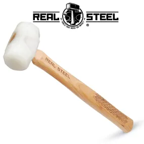 REAL STEEL HAMMER URETHANE 38MM 1 1/2' FACE DIAM. HICK. WOOD HANDLE RSH0314