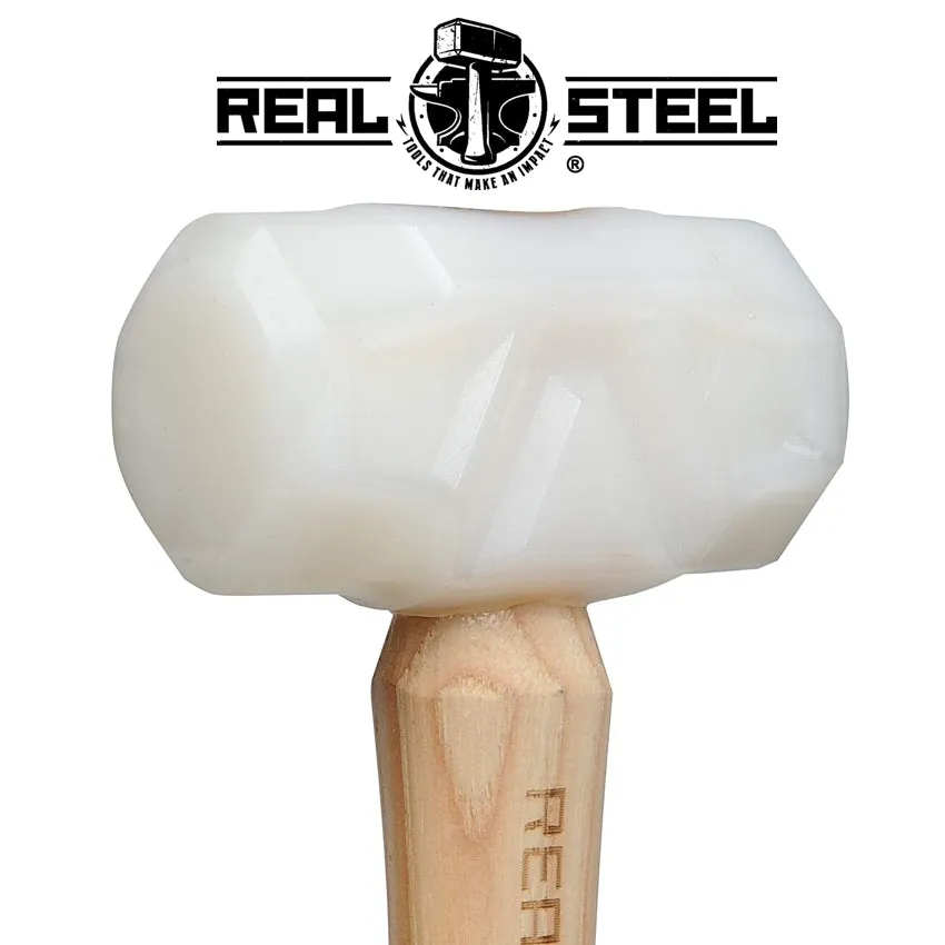 REAL STEEL HAMMER URETHANE 38MM 1 1/2' FACE DIAM. HICK. WOOD HANDLE RSH0314