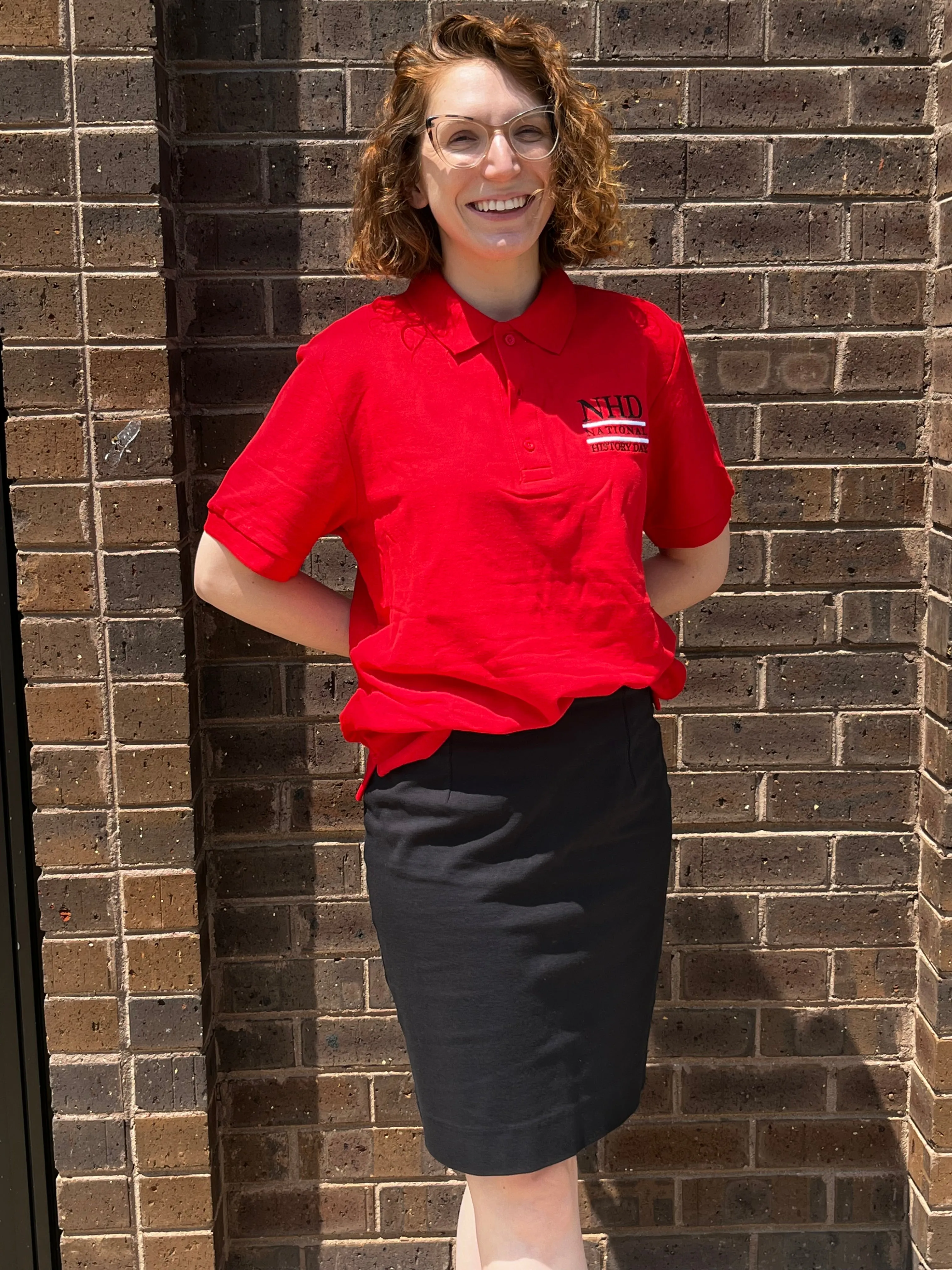 Red Polo with NHD Logo - 1 Size Small Remaining