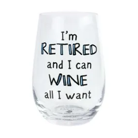 Retirement Stemless Glass