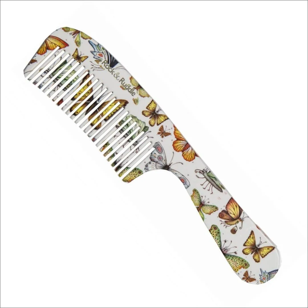 Rock & Ruddle Beautiful Butterflies Handle Comb