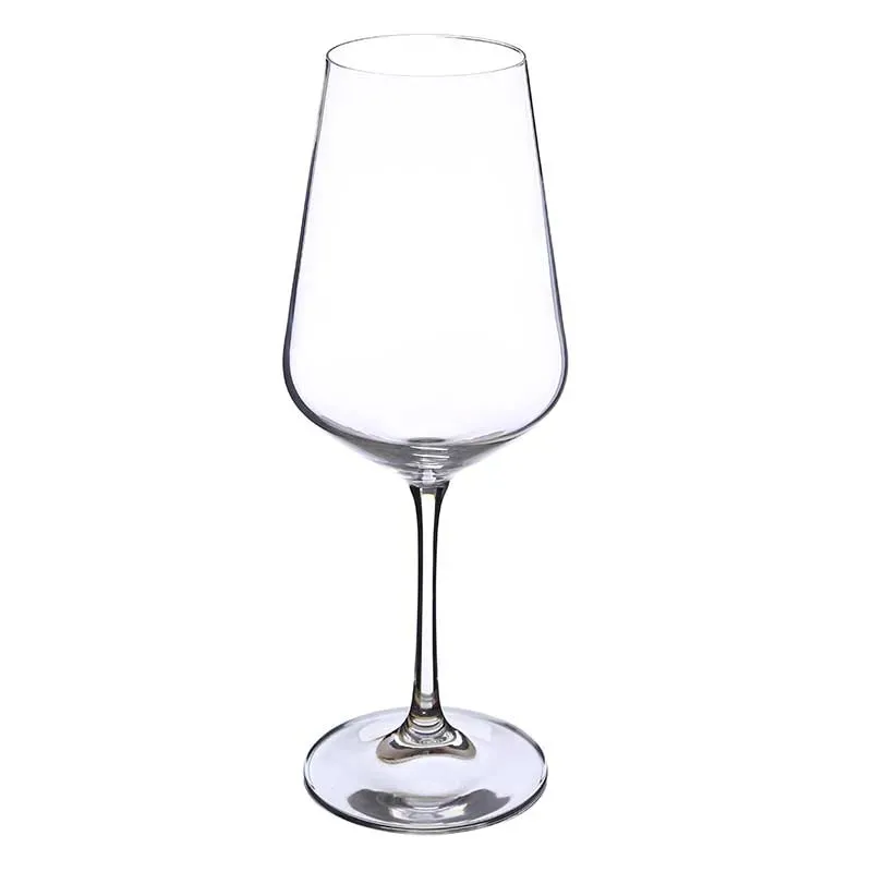 Sandra Wine Glass Clear Bohemia Crystal Glassware | Set of 6 | 4 x 9 inches | 450ml