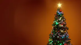 Santa Express Christmas Tree - Virtual Background