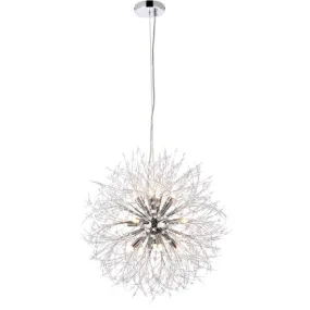 SOLACE 12 LIGHT CHANDELIER, CHROME