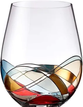 Stemless Wine Glasses Gift Set