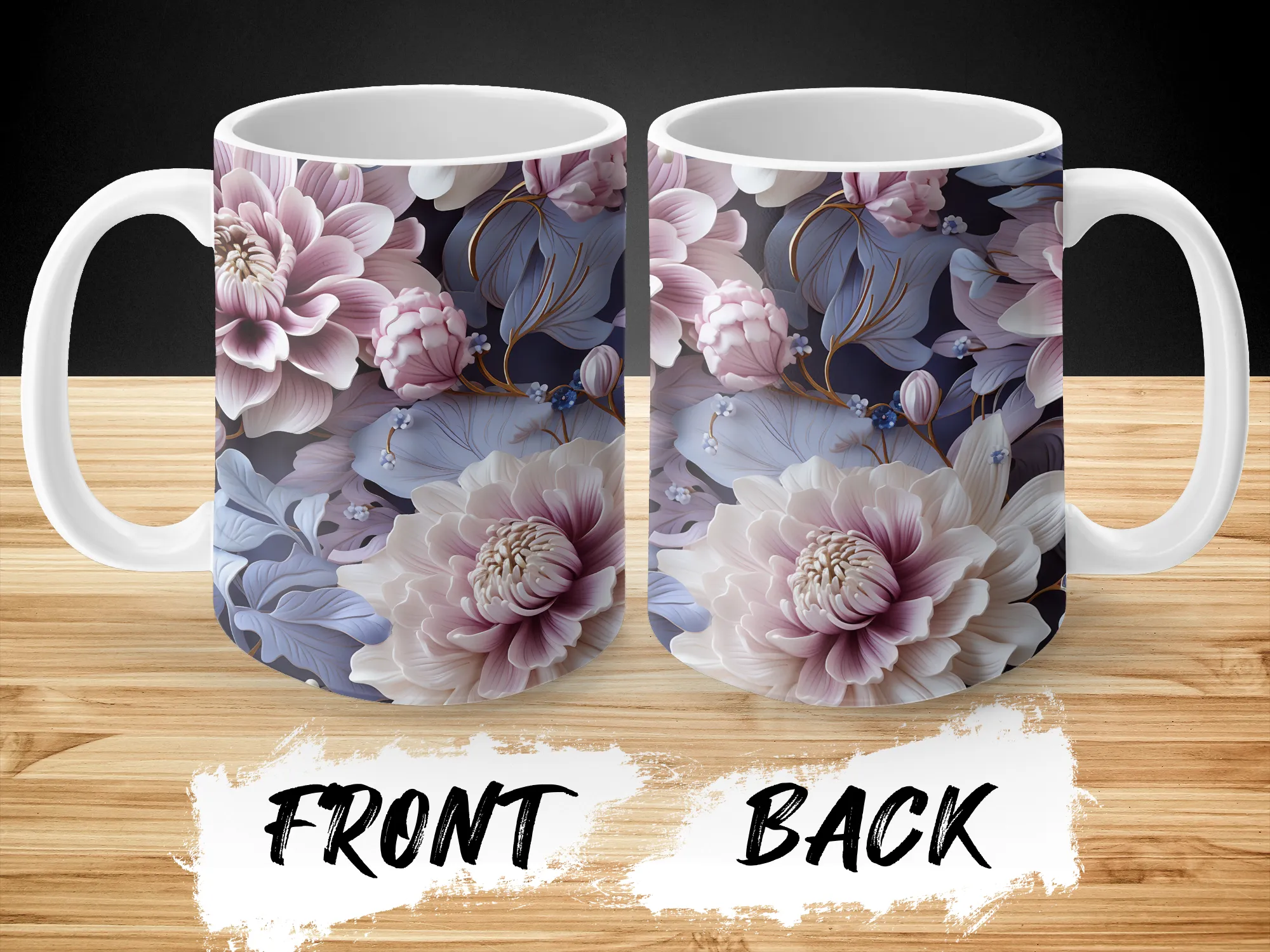 Stunning Purple Flowers Coffee Mug, Floral Coffee Mug, Floral Flower Mug, Cute Mug Gift for Mom or Best Friend