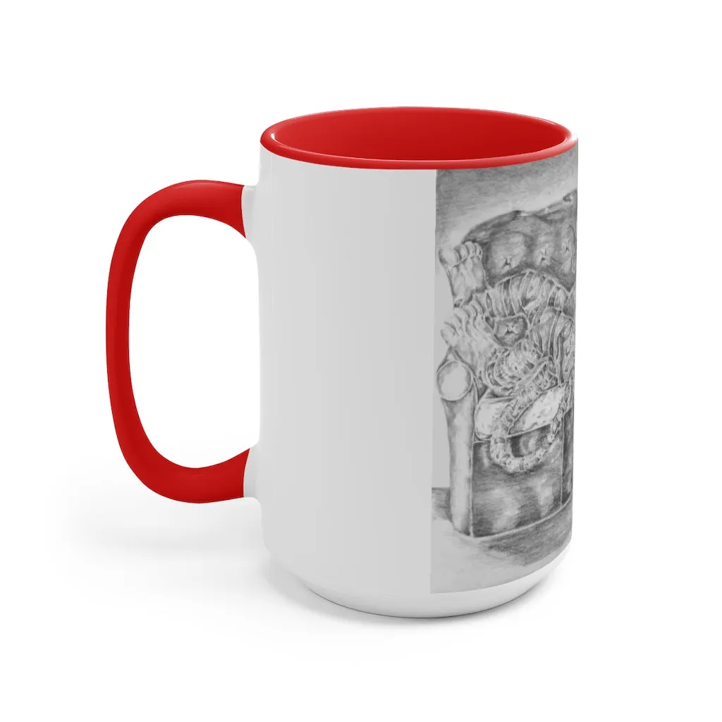 Tiger on a Couch Accent Mug