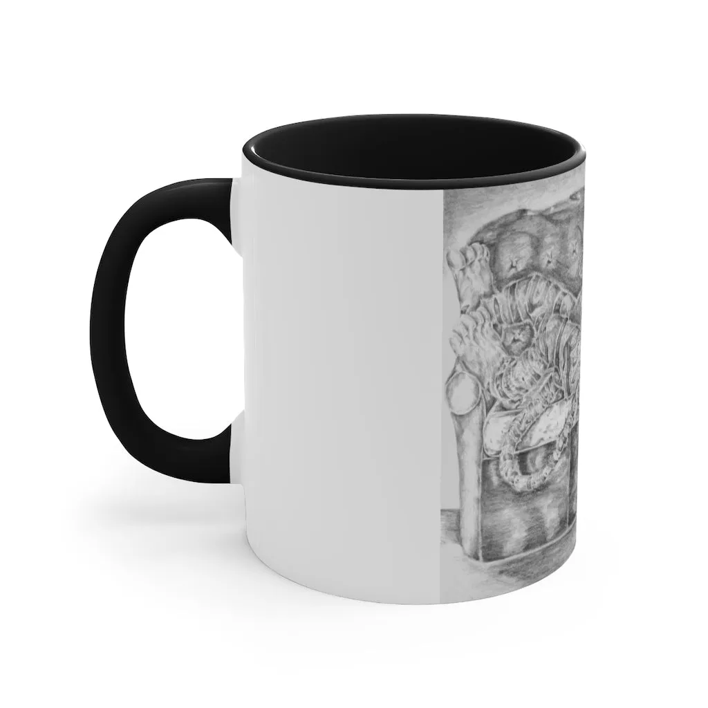 Tiger on a Couch Accent Mug