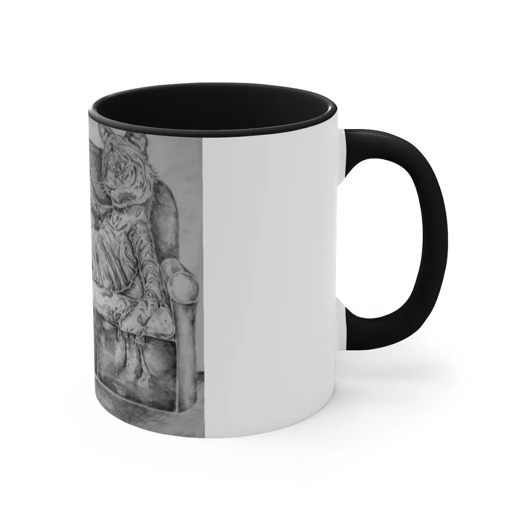 Tiger on a Couch Accent Mug