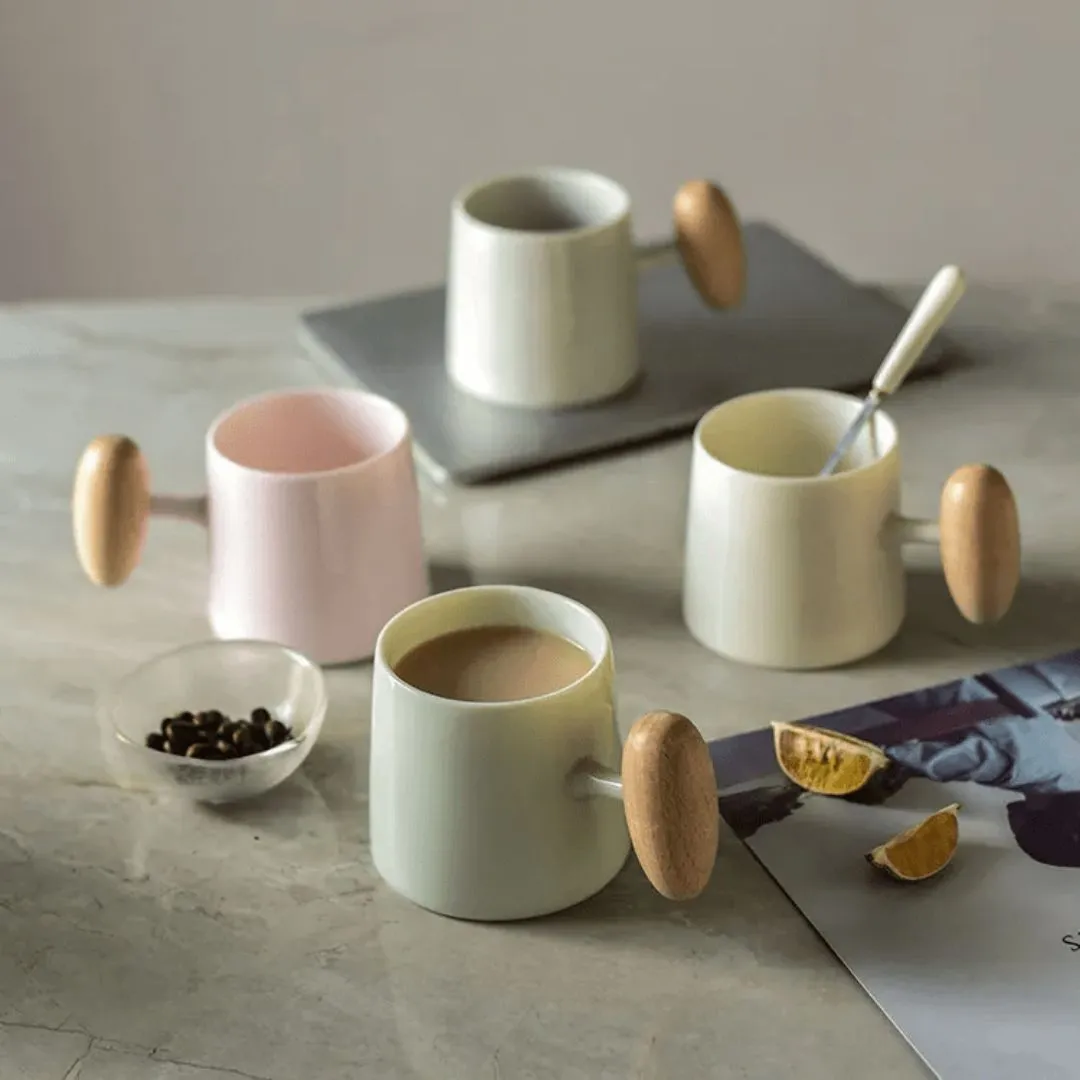 Tilley   Me | Ceramic Mug with Wood Handle